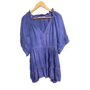 Wayward‎ Fancies By Eshakti Womens 100% Linen Purple Tunic Top 3X-26W